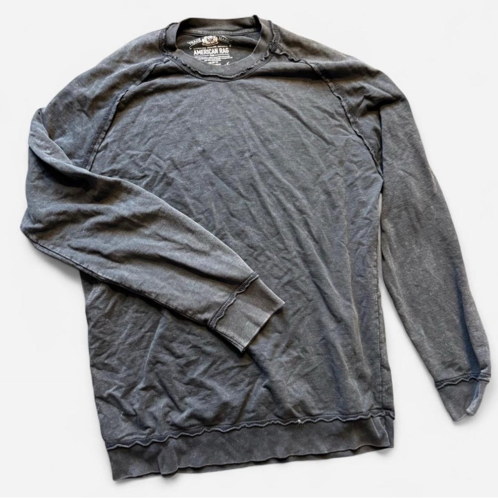 American Rag Charcoal Sweatshirt Long Sleeve Top